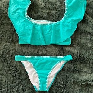 Splendid Turquoise Bikini size Small